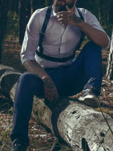 menaful Black / One Size Men's Bondage Chest Leather Harness - Black